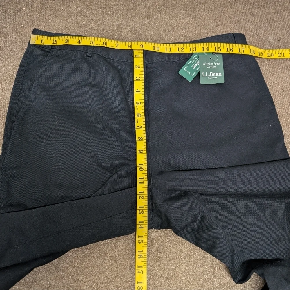 L.L. Bean Classic Bayside Fit Size 16 M/T Women's Straight Leg Black Pants New